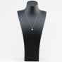 Second Hand 9ct Yellow Gold Emerald & Diamond Oval Pendant & 18 Inch Prince Of Wales Chain 41143373