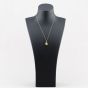 Second Hand 9ct Yellow Gold Small Circlular St Christopher Pendant & 18 Inch Prince Of Wales Chain 41143389