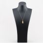 Second Hand 9ct Yellow Gold Multi Stone Articulating Ragdoll Pendant & 18 Inch Prince Of Wales Chain 41143407