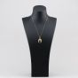 Second Hand 9ct Yellow Gold Three Quarter Engraved Locket Pendant & 18 Inch Curb Chain 41143416