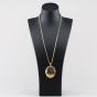 Second Hand Vintage 9ct Yellow Gold Very Large Heavy Hand Engraved Locket Pendant & 26 Inch Belcher Chain 41143438