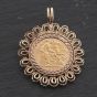 Second Hand Yellow Gold Queen Elizabeth II 1982 Half Sovereign Coin Keeper Loose Pendant 41143445