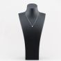 Second Hand 18ct White Gold 0.08ct Brilliant Cut Diamond Two Stone Pendant & 16 Inch Trace Chain 41143448