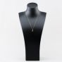 Second Hand Yellow Gold Ruby & 0.05ct Diamond Fancy Pendant & 18 Inch Curb Chain 41143459