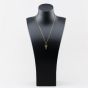 Second Hand 9ct Yellow Gold Crucifix Cross Pendant & 19 Inch Curb Chain 41143467