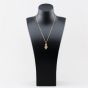 Second Hand 9ct Yellow Gold Cubic Zirconia Set Clown Pendant & 18 Inch Curb Chain 41143471