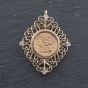 Second Hand Yellow Gold Diamond 2000 Queen Elizabeth Half Sovereign Loose Pendant 41143479
