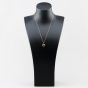 Second Hand 9ct Yellow Gold 0.01ct Diamond Half Engraved Heart Locket Pendant & 18 Inch Prince Of Wales Chain 41143482