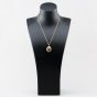 Second Hand Vintage 9ct Yellow Gold Engraved Oval Locket Pendant & 18 Inch Prince Of Wales Chain 41143486