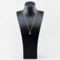 Second Hand 9ct Yellow Gold Ruby & Diamond Octagonal Shaped Gemstone Pendant & 20 Inch Prince Of Wales Chain 41143492
