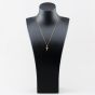 Second Hand 9ct Yellow Gold Crucifix Cross Pendant & 18 Inch Curb Chain 41143495