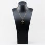 Second Hand Vintage Yellow Gold Amethyst & Seed Pearl Ornate Pendant & 17 Inch Trace Chain 41143496