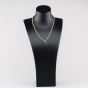 Second Hand 9ct Yellow Gold T-Bar Pendant & 18 Inch Curb Chain 41143500
