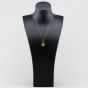 Second Hand Vintage 9ct Yellow Gold Scallop Edged St Christopher Pendant & 18 Inch Curb Chain 41143512