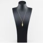Second Hand 9ct Yellow Gold Moveable Clown Gemstone Pendant & 19 Inch Box Chain 41143532