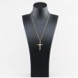 Second Hand 9ct Yellow Gold Cruxifix Cross Pendant & 20 Inch Belcher Chain 41143563