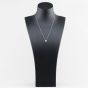 Second Hand 9ct White Gold Cubic Zirconia Halo Round Cluster Pendant & 18 Inch Trace Chain 41143566