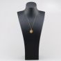 Second Hand 9ct Yellow Gold St Christopher Pendant & 18 Inch Curb Chain 41143574