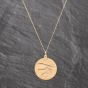 Second Hand 9ct Yellow Gold St Christopher Pendant & 18 Inch Curb Chain 41143584