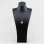 Second Hand 9ct Yellow Gold St Christopher Pendant & 18 Inch Curb Chain 41143584