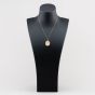 Second Hand 9ct Yellow Gold Engraved Oval Locket Pendant & 18 Inch Curb Chain 41143585