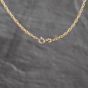 Second Hand 9ct Yellow Gold Patterned Cross Pendant & 18 Inch Prince Of Wales Chain 41143657