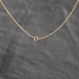 Second Hand 9ct Yellow Gold Cubic Zirconia Cluster Pendant & 16 Inch Prince Of Wales Chain 41143699
