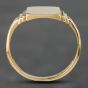 Second Hand 9ct Yellow Gold Plain Oblong Signet Ring 41151106