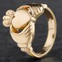 Second Hand 9ct Yellow Gold Claddagh Ring 4115320