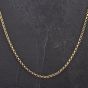 Second Hand 9ct Yellow Gold 20 Inch Round Belcher Link Chain 4116005