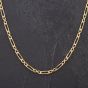 Second Hand 9ct Yellow Gold 18 Inch Gold Fancy Figaro Link Chain 4116007