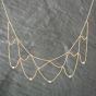 Second Hand 14ct Two Colour Gold Dropper 16 Inch Necklace 41161104