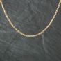 Second Hand 9ct Two Colour Gold 16 Inch Rope Chain 41161202