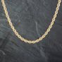 Second Hand 9ct Yellow Gold 18 Inch Rope Chain 41161259