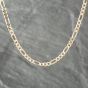 Second Hand 9ct Yellow Gold 3+1 18 Inch Figaro Chain 41161292