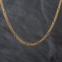 Second Hand 9ct Yellow Gold 5+1 19.5 Inch Figaro Chain 41161480