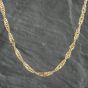 Second Hand 9ct Yellow Gold Twisted 18 Inch Curb Chain 41161939