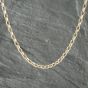 Second Hand 9ct Yellow Gold Oval Link 18.5 Inch Belcher Chain 41161974