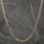 Second Hand 9ct Yellow Gold 3+1 18 Inch Figaro Chain 41162015