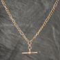 Second Hand 9ct Yellow Gold 18 Inch T-Bar Figaro Chain 41162026