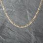 Second Hand 9ct Yellow Gold 3+1 Link 18 Inch Figaro Chain 41162134