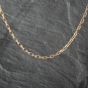 Second Hand 9ct Yellow Gold Filed Link 18 Inch Belcher Chain 41162141