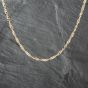 Second Hand 9ct Yellow Gold Twisted 30 Inch Curb Chain 41162176