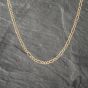 Second Hand 9ct Yellow Gold 3+1 Link 18 Inch Figaro Necklace 41162186