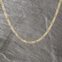 Second Hand 9ct Yellow Gold 3+1 Link 18 Inch Figaro Chain 41162215