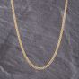 Second Hand 9ct Yellow Gold Twisted 16 Inch Curb Chain 41162253