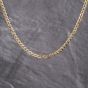 Second Hand 9ct Yellow Gold Filed Edged 20 Inch Curb Chain 41162267