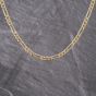 Second Hand 9ct Yellow Gold 3+1 Link 18 Inch Figaro Chain 41162277