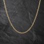 Second Hand 9ct Yellow Gold Twisted 24 Inch Rope Chain 41162322