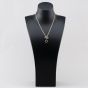 Second Hand 9ct Yellow Gold Cubic Zirconia Set 16 Inch T-Bar Trace Chain 41162358